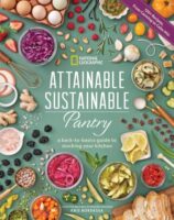 book cover for 'Attainable Sustainable Pantry' by Kris Bordessa