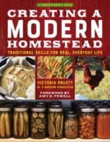 book cover for 'Creating a Modern Homestead' by Victoria Pruett