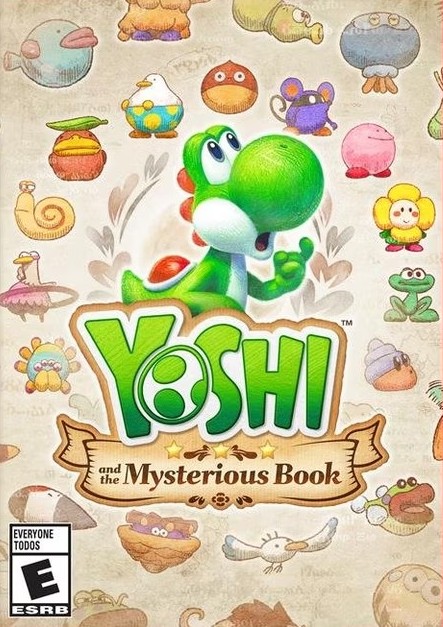 Video game cover for 'Yoshi and the Mysterious Book'