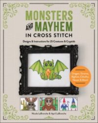 book cover of 'Monsters and Mayhem in Cross-Stitch'