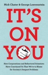 book cover for 'It's on You' by Nick Chater