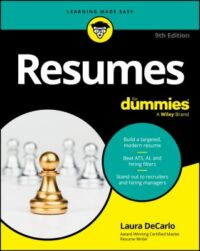 book cover for 'Resumes for Dummies' by Laura DeCarlo